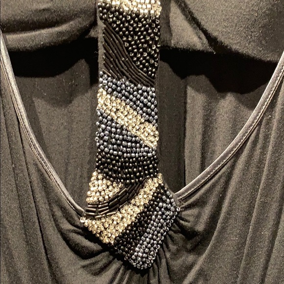 Gorgeous Black Guess Beaded & Twisted Strap Racerback Dress - Picture 7 of 15